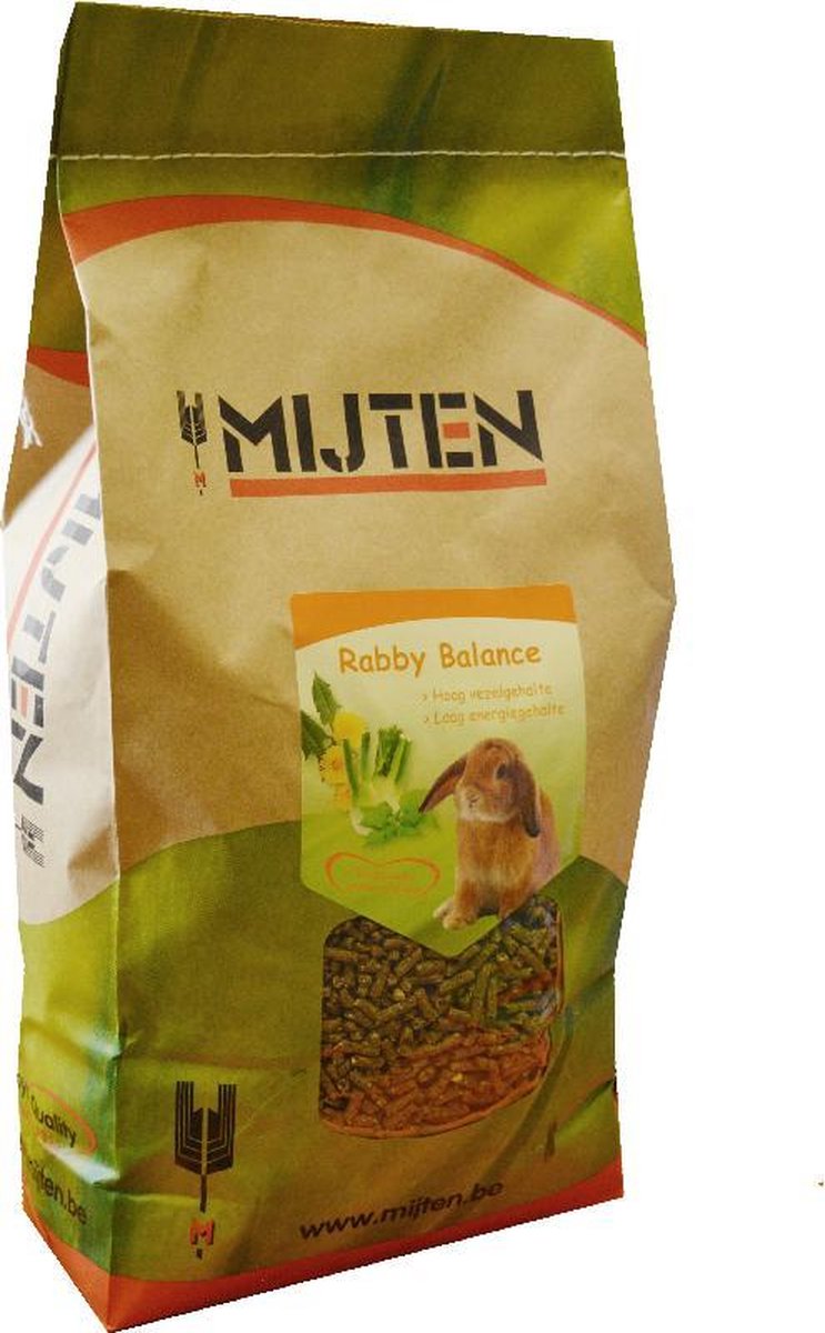 Konijnenvoer - Konijnenkorrel - Rabby Balance - Mijten 4 kg
