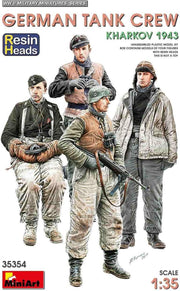 Miniart - 1/35 German Tank Crew. Kharkov 1943. Resin Heads - MIN35354 - modelbouwsets