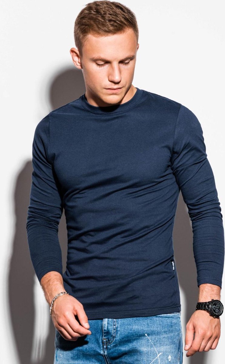 Heren - Longsleeve - Navy - L118