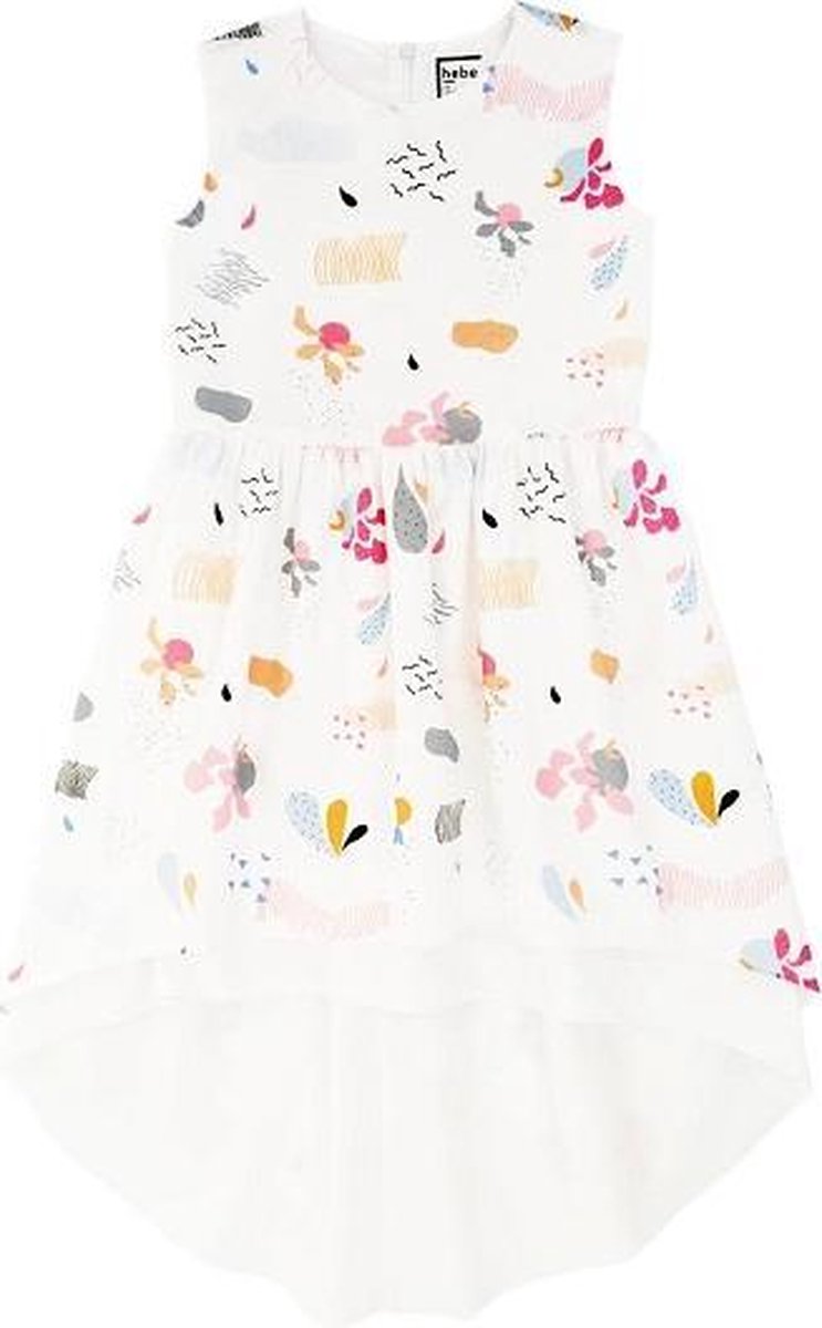 HEBE - jurk -  petticoat - wit - Maat 134/140