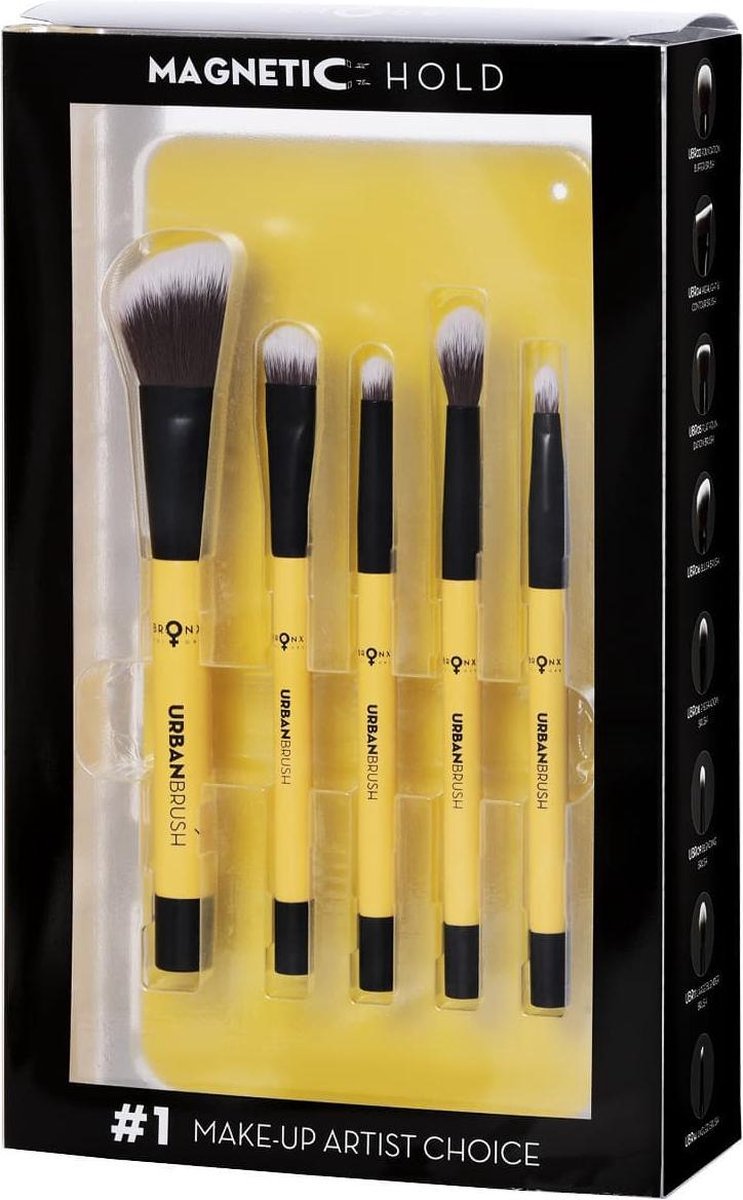 Bronx Colors UBRSET02 Magnetic Urban Brushes Set