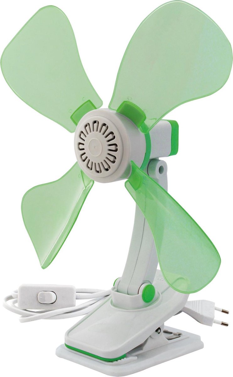 Eurotrail Ventilator Opvouwbaar 40 X 15 X 32 Cm Abs Groen/wit