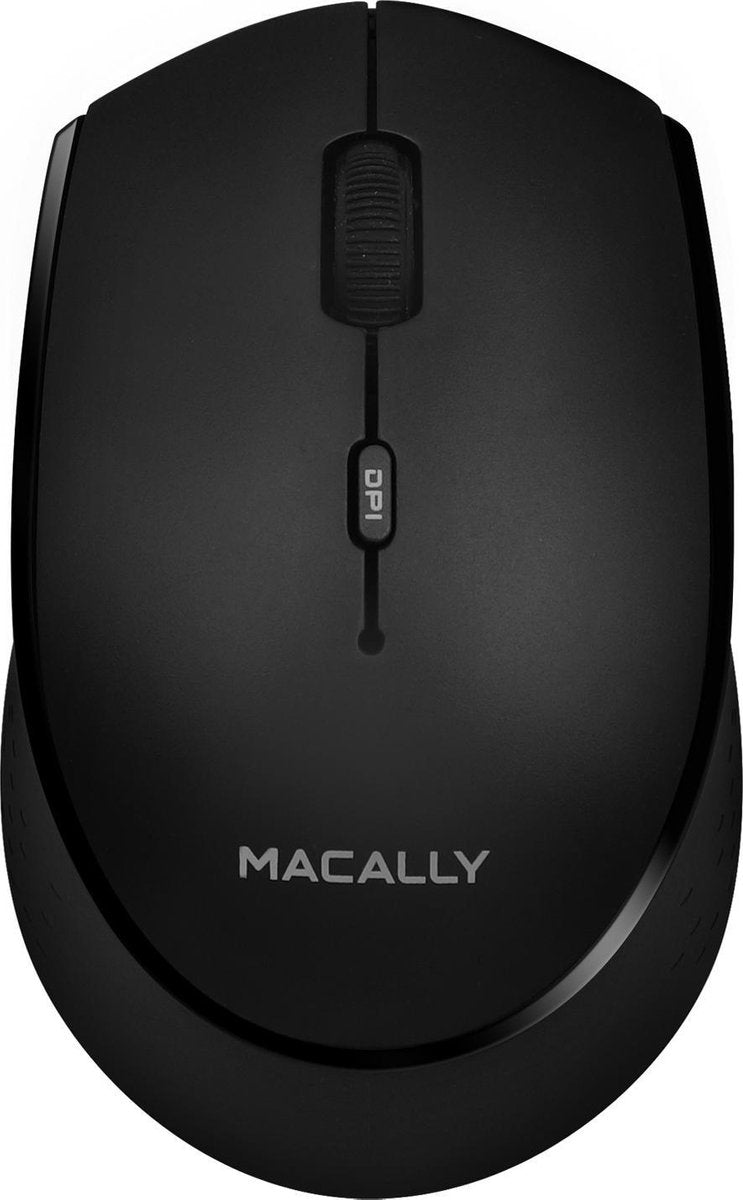 Macally BTEZMOUSEBAT-B oplaadbare optische Bluetooth-muis (Zwart)