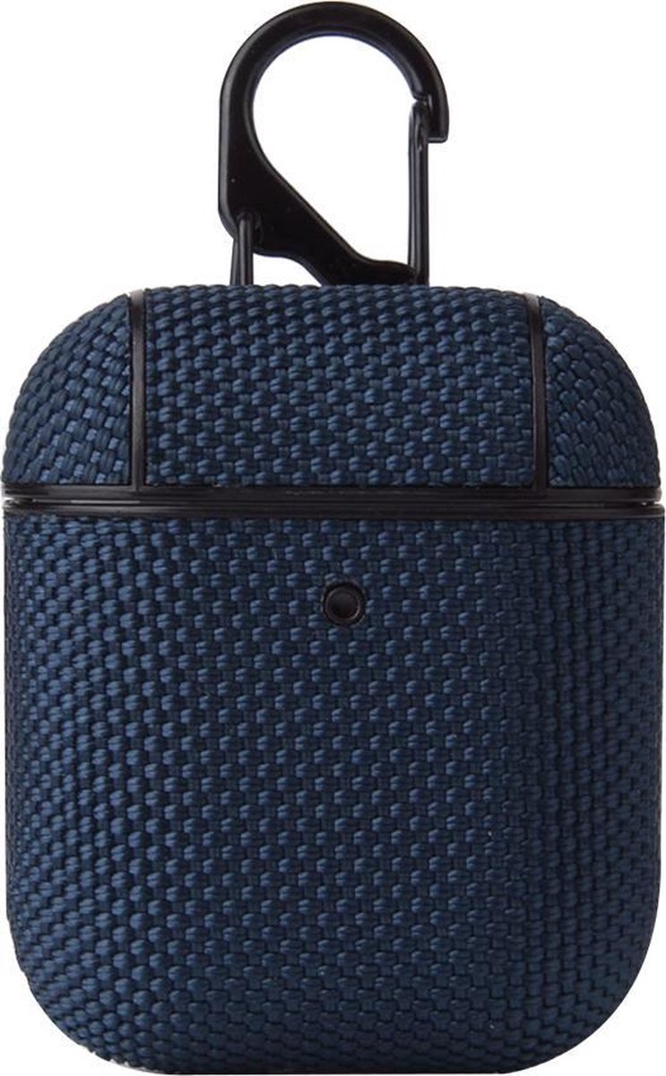 Airpods Hoesje – Nylon Hard Case – Blauw