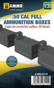 1:35 AMMO MIG 8110 .50 CAL Full Ammunution Boxes Resin onderdeel