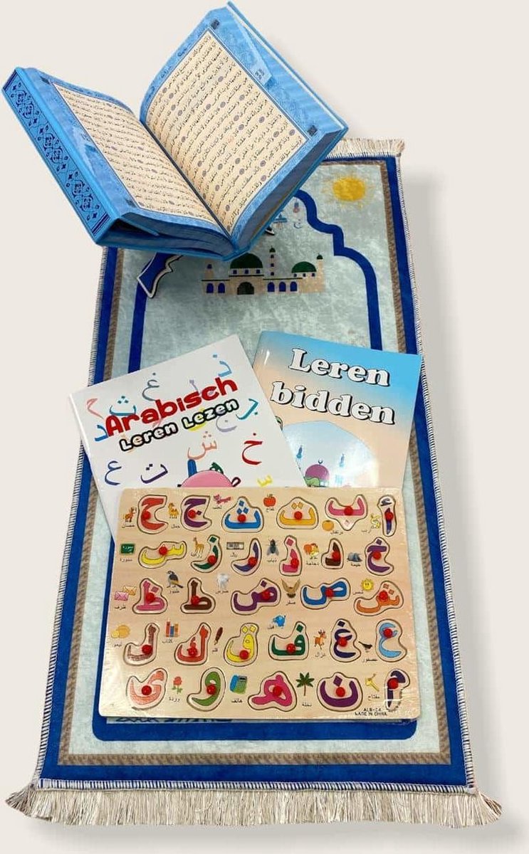 Cadeauset Gebed en Kuran Blauw