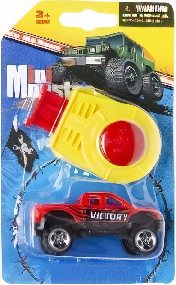 Lg-imports Monstertruck Mini Monster Jongens 8 Cm Rood 2-delig