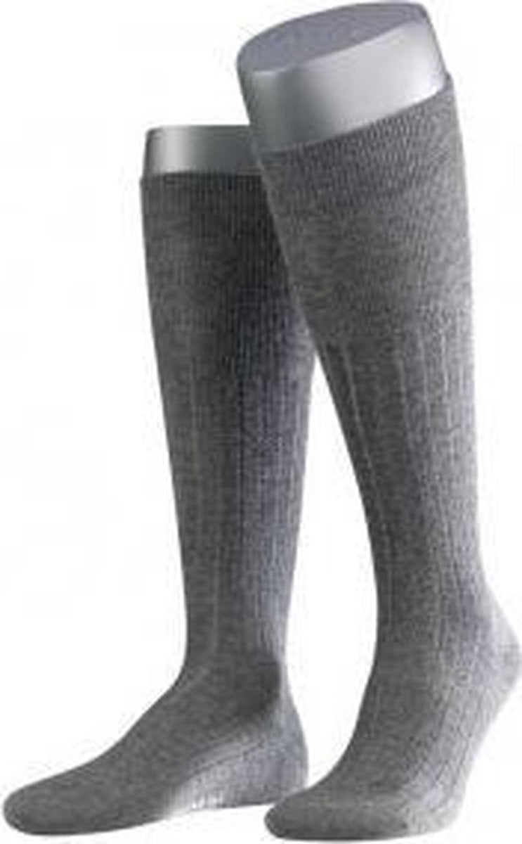 FALKE No.2 Luxury Heren Kniekous 15459 - Grijs 3080 anthra.mel Heren - 43-44