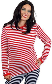 Dorustrui lange mouw rood/wit maat XXL