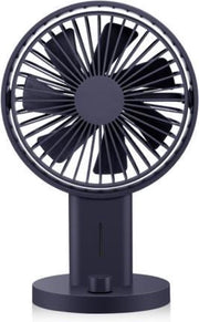 Desktopventilator Studentenslaapzaal Opladen Kleine ventilator Ventilator voor thuiskantoor (marineblauw)