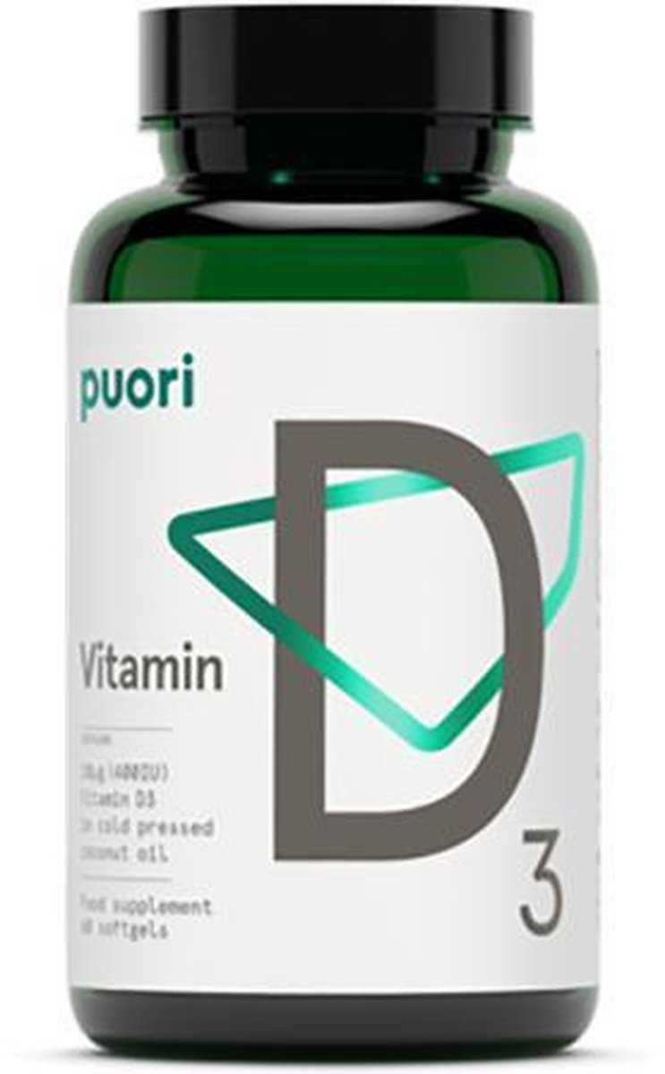 Puori / D3 - Vitamine D van natuurlijke oorsprong (400IU) - 60 softgels