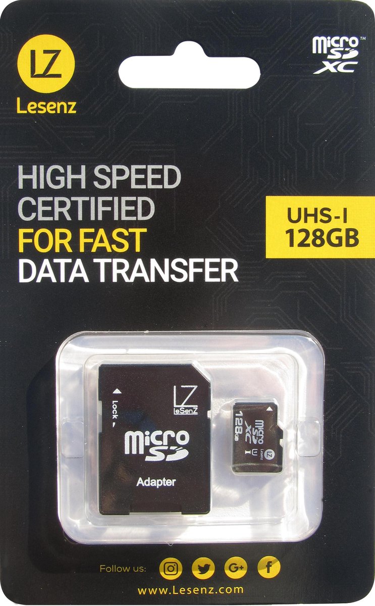 LeSenz Micro SD 128gb class 10