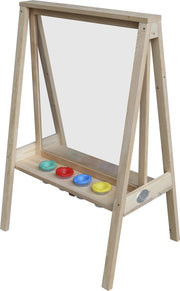 AXI Eric Activiteiten Ezel Naturel Bruin - Plexiglas canvas - Inclusief vier gekleurde bakjes