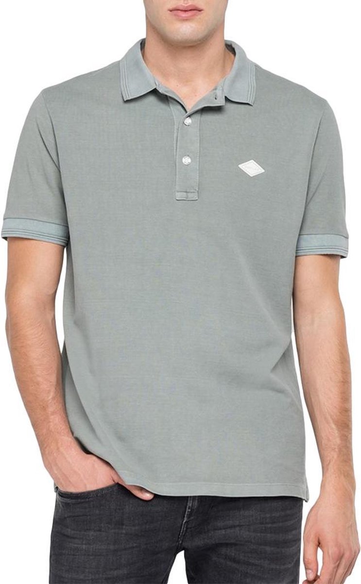 Replay Polo Cotton Green