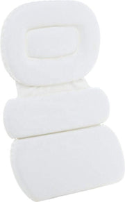 Luxe Comfortabele Badkussen met Anti slip zuignappen| Spa Kussen voor Rug/schouder/nek | Orthopedisch Hoofdsteun voor in Bad | Driedelig nekkussen| XL | Wit