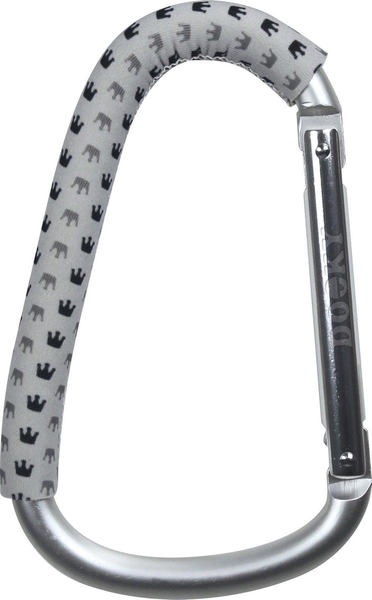Dooky Universele Tassenhaak voor Kinderwagen - Grey Crown