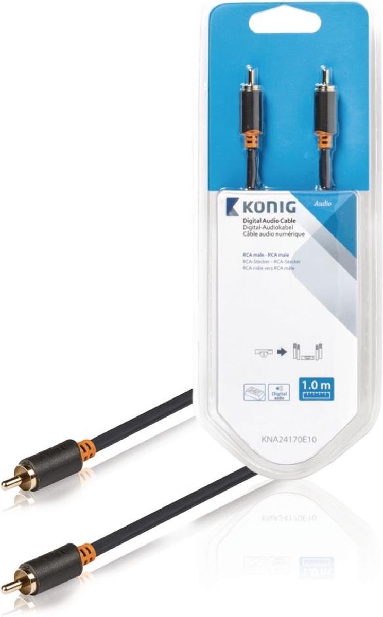 Digitale audiokabel RCA male - male 1