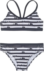 Slipstop Bikini Sneaky Donkerblauw/wit Meisjes Maat 110