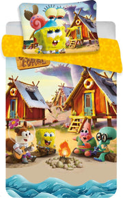 SpongeBob BABY Dekbedovertrek Camp Coral - 100 x 135 cm - Katoen
