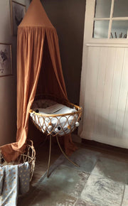 States&Klein Bedhemel - Klamboe - Decoratie Kinderkamer - 100% katoen - Hemeltje - Kraamcadeau - Bruin