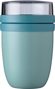Mepal – Isoleer lunchpot Ellipse – houdt je eten 6-8 uur warm en 12 uur koud – Nordic green – 2 compartimenten – Soep beker to go – Yoghurt beker muesli