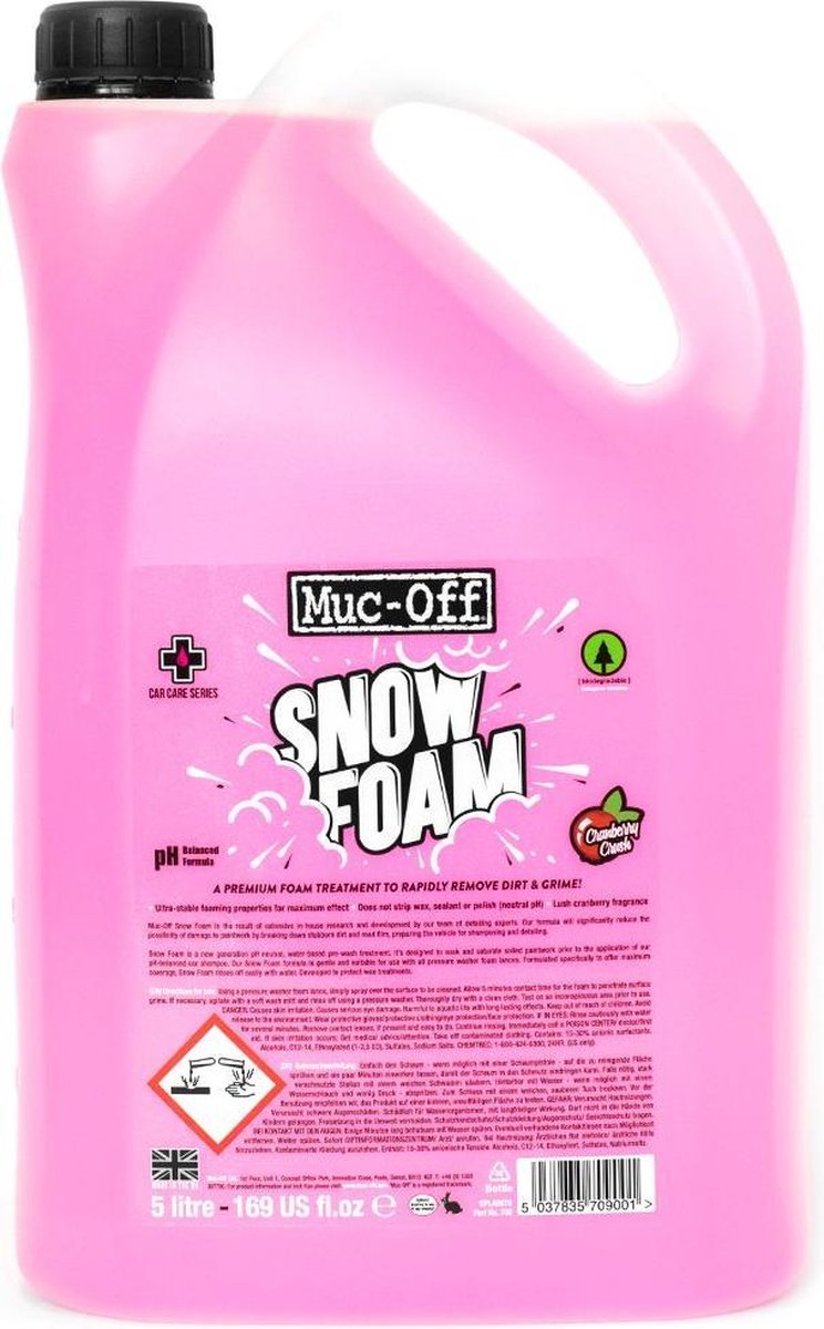 Muc-Off Snow Foam Auto Motor Fiets Poetsmiddel 5 Liter - 709