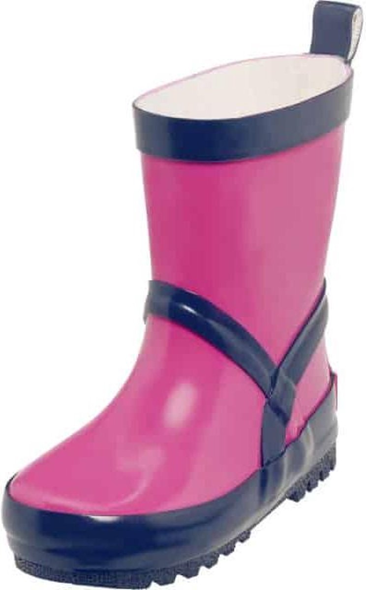 Playshoes Regenlaarzen Fuchsia/marineblauw Maat 20/21
