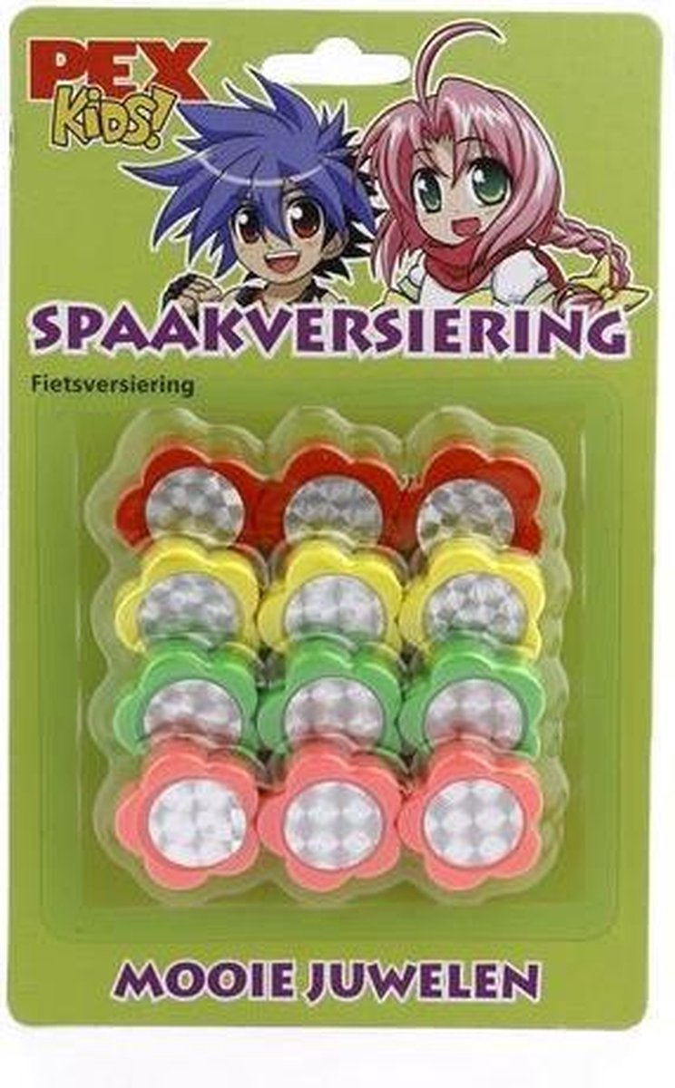 pexkids spaakkralen/spaak juwelen m/reflectie