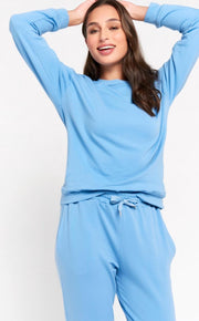 Comfortabele sweater - Blauw