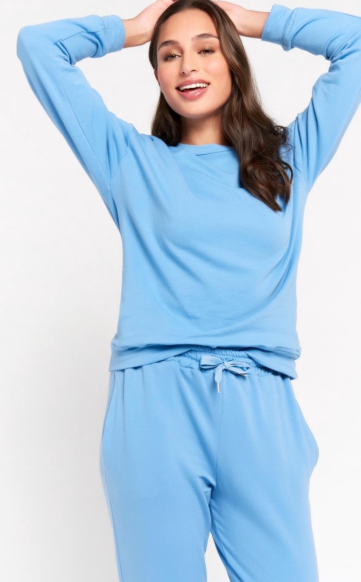 Comfortabele sweater - Blauw
