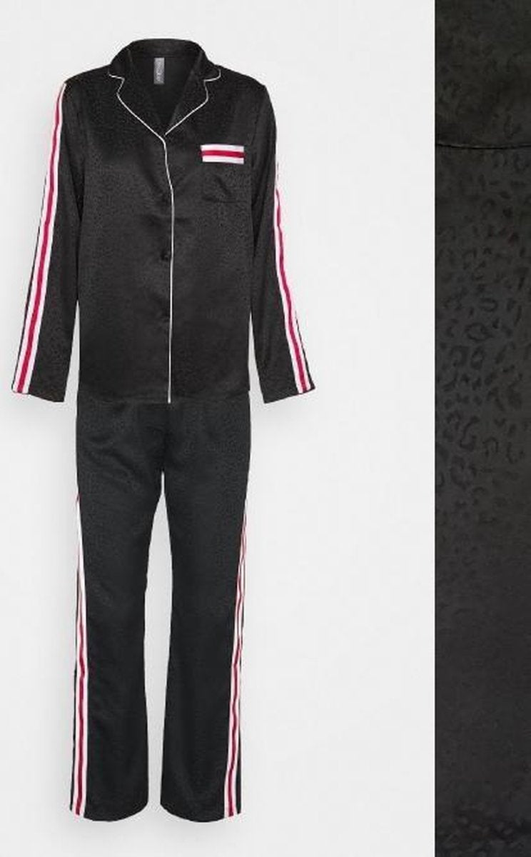 LINGADORE SPORTY Black Satijn pyjama set maat S
