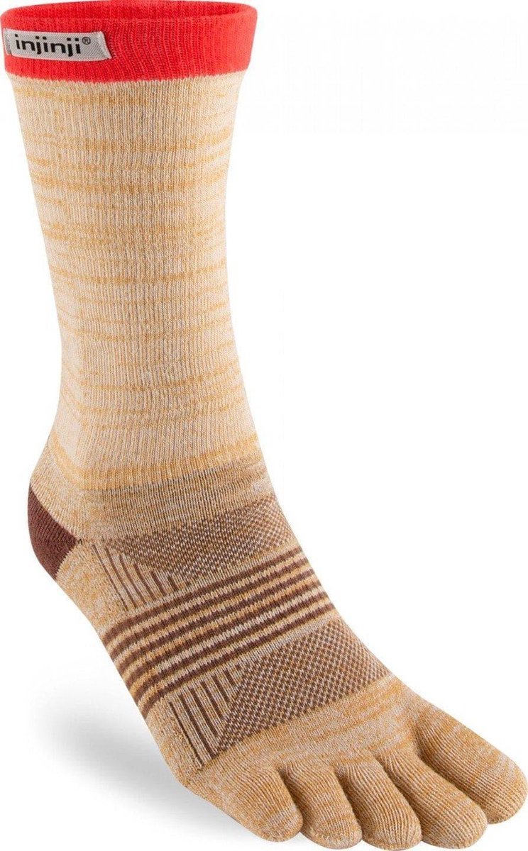 Injinji Women's Trail Midweight Crew - Beige - 40-45