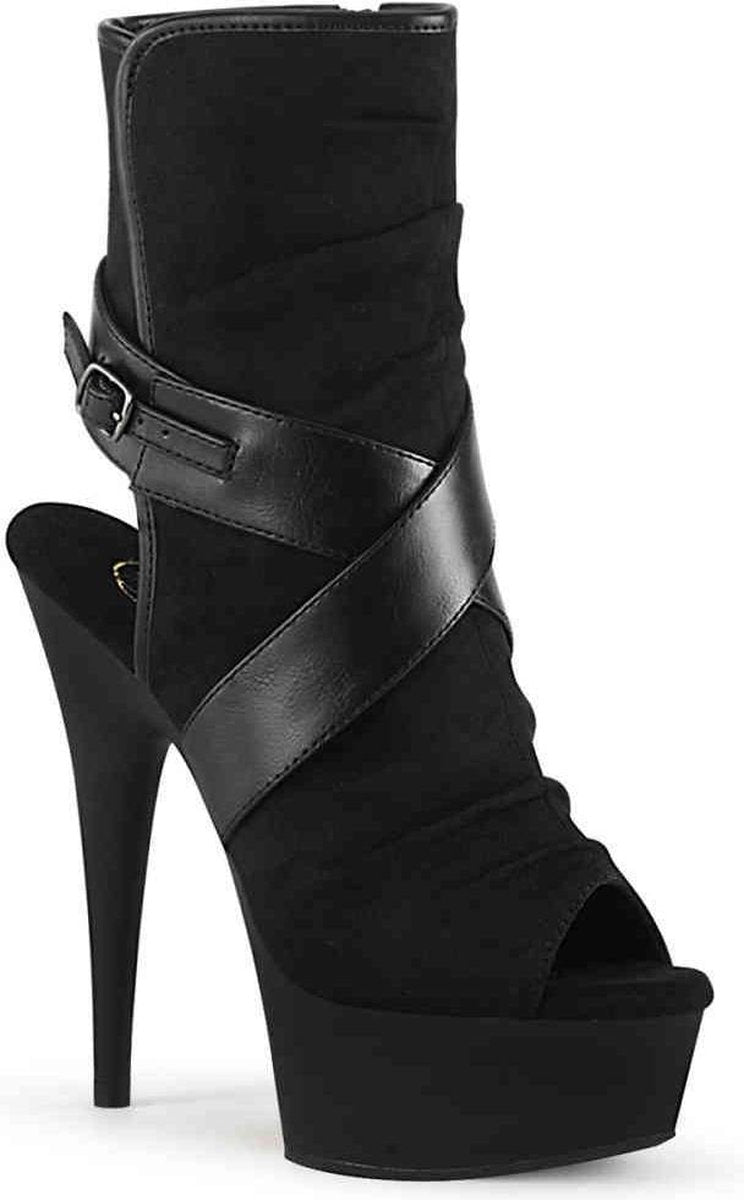 Pleaser Enkellaars -36 Shoes- DELIGHT-1034 US 6 Zwart