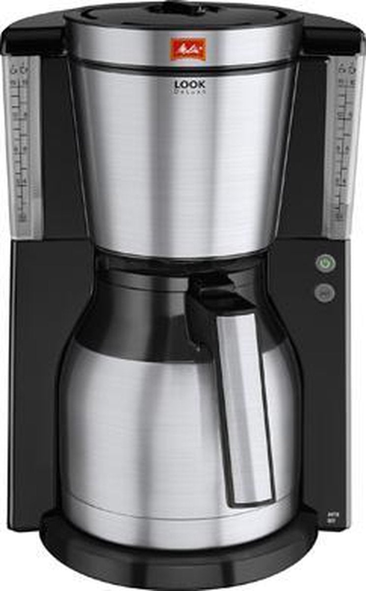 Melitta Look IV Therm DeLuxe - Filter-koffiezetapparaat - Zilver