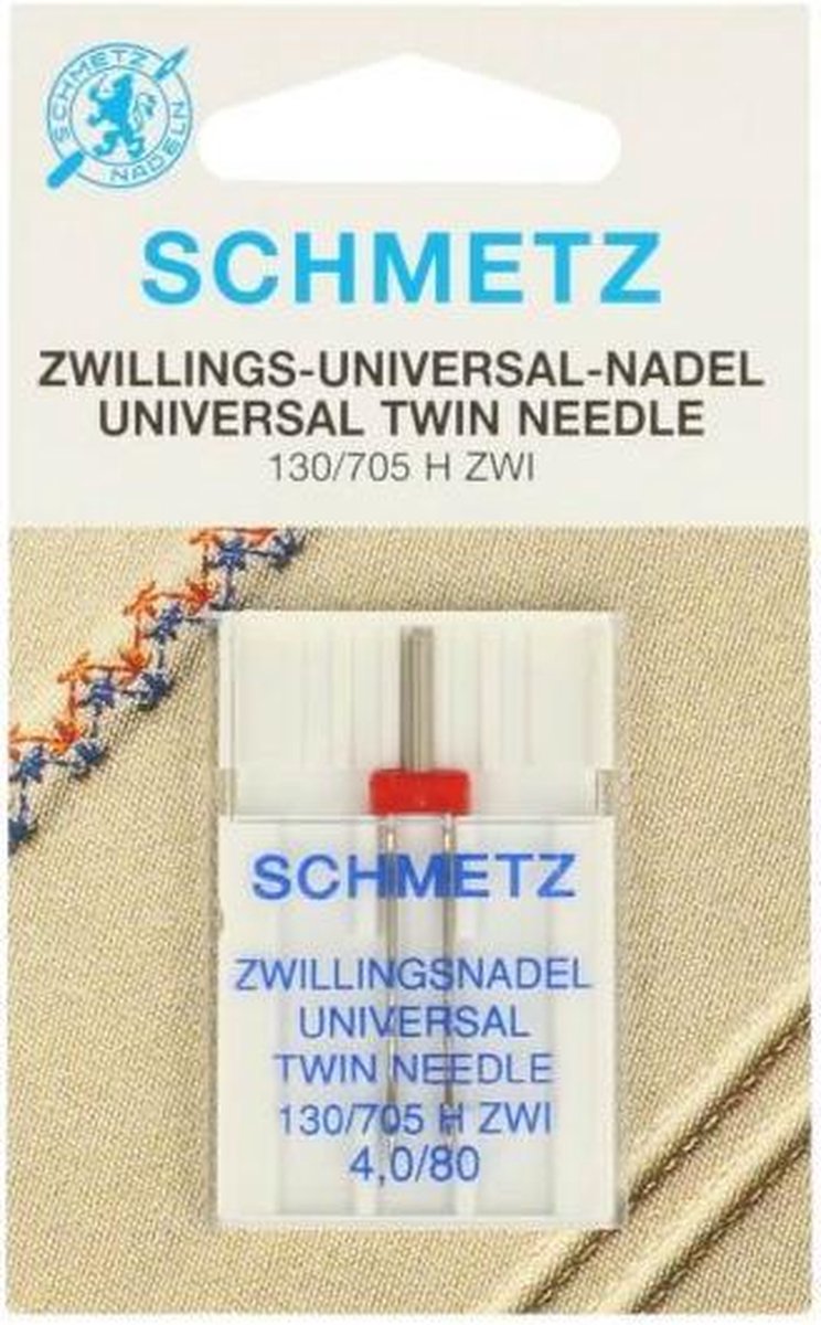 Schmetz Naaimachine tweeling naald universeel 130/705 H ZWI maat 4