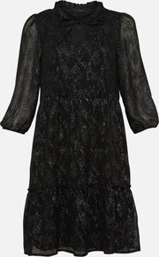 Babydoll avondjurk - Zwart