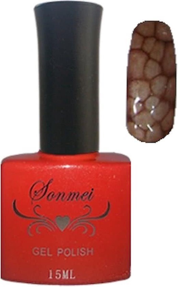 Snake Skin Gel Nagellak Bruin
