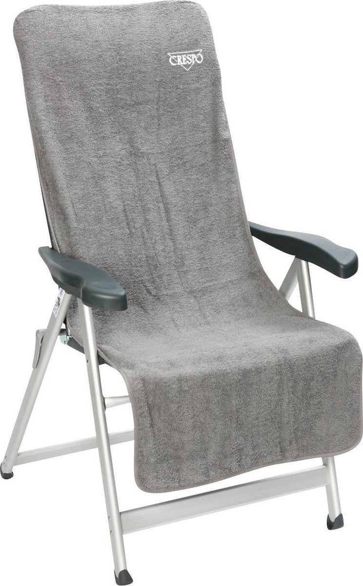 Crespo Badstof Stoelhoes M - Standenstoelen - 135x58 Cm - Grijs
