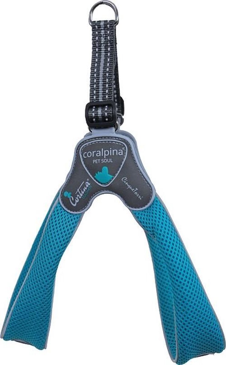 Luxe Coralpina - Hondenharnas tuig Cinquetorri turquoise