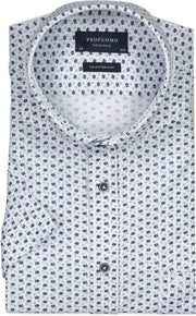 Profuomo   Overhemd Wit Getailleerd - Maat UK17.5-EU44 - Heren - Lente/Zomer Collectie - Katoen