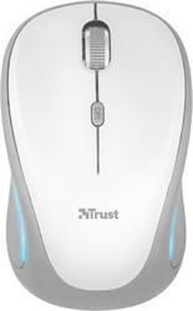 Trust Yvi FX - Draadloze Muis – Wit - Compact - Linkshandig en Rechtshandig