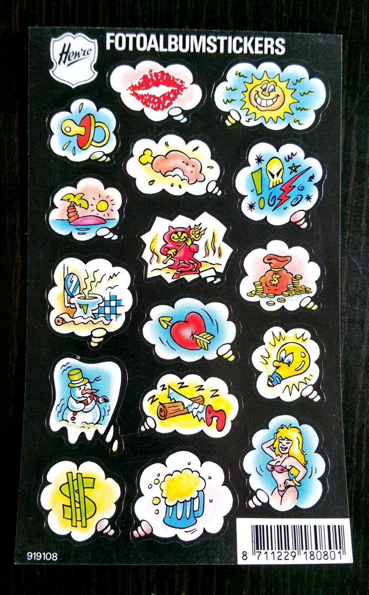 Foto stickers afbeeldingen 2 stuks