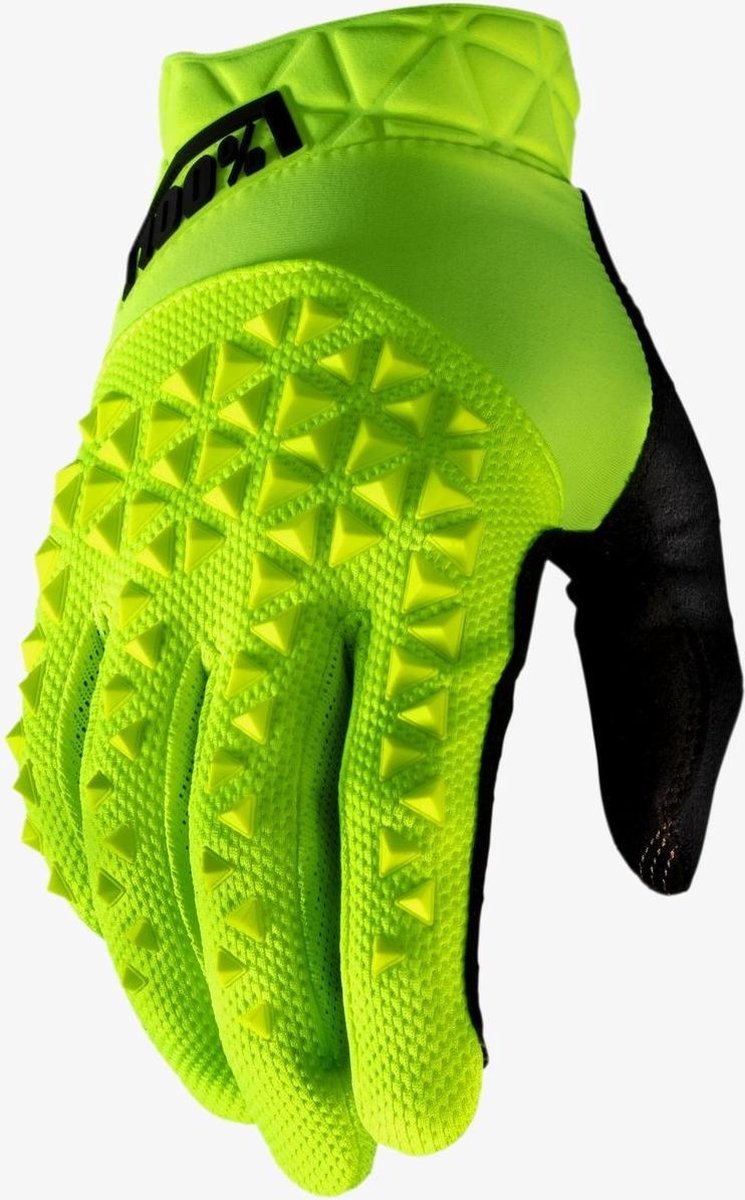 100% Fietshandschoenen MTB Geomatic - Fluo Geel - XL