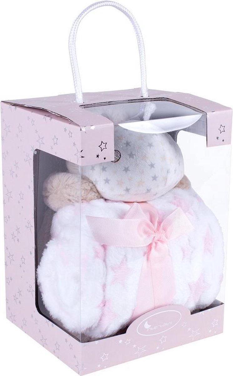 Interbaby Babydeken Nijlpaard 80 X 110 Cm Fleece Roze