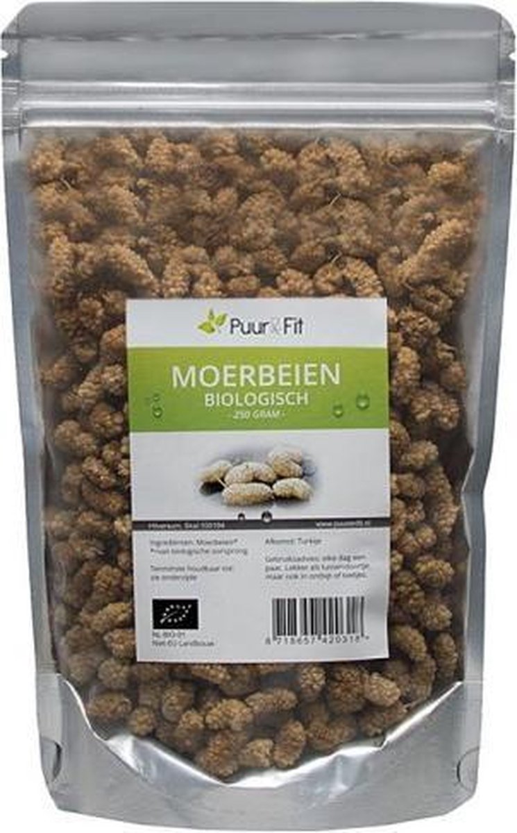 Puur&Fit Moerbeien Biologisch - 250 gram