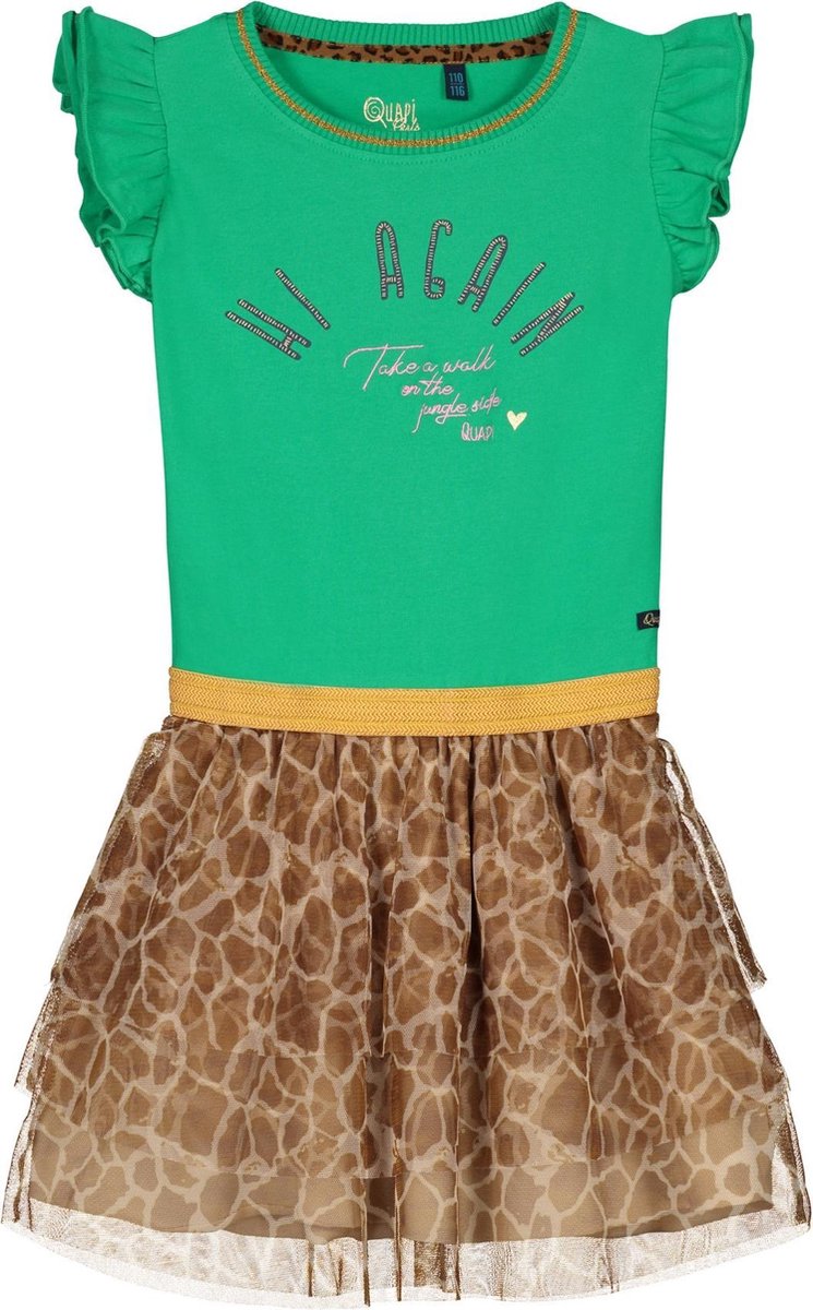 Quapi jurk Abriana jungle green