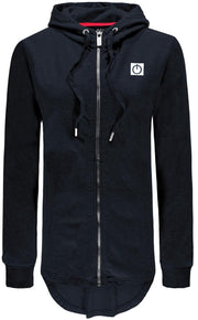 Re-Born Capuchon Trui Met Rits Lange Mouw Dames - Zwart - Maat L