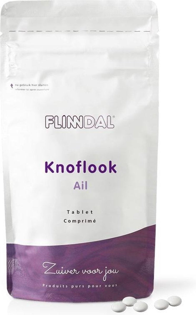 Knoflook (Voor hart en bloedvaten en het cholesterol) - 90 Tabletten - Flinndal - Helpt de gezonde werking van de luchtwegen te behouden*