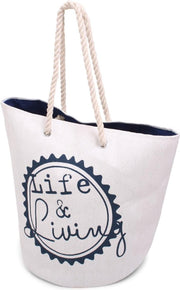 Paperbag Life @ living Blauw/ Wit