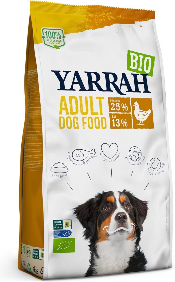 Yarrah Biologisch Hondenvoer Adult Kip 2 kg